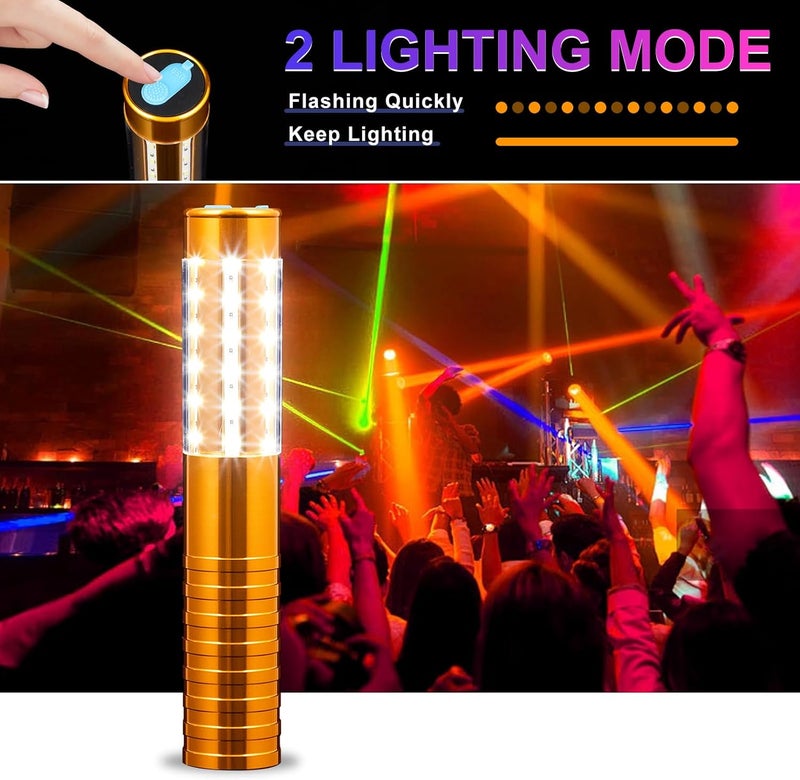 WILON Store Bottle Service Lights Rechargeable Bottle Service Sparklers Reusable Handheld Girl Lights LED Baton Strobe Light for Parties Bar Club Nightclub Birthday Weddings - Upgraded Version - Image 3